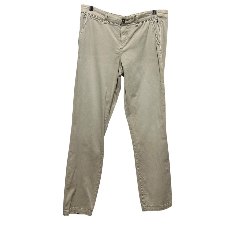 Pilcro Women Chino Hyphen Pants 30 Khaki Stretch Straight Leg Utility Streetwear
